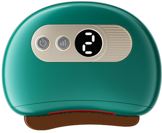 Reddot 紅點生活 智能溫感紅砭石按摩刮痧儀 附植萃精油, 單一商品, 寶石綠