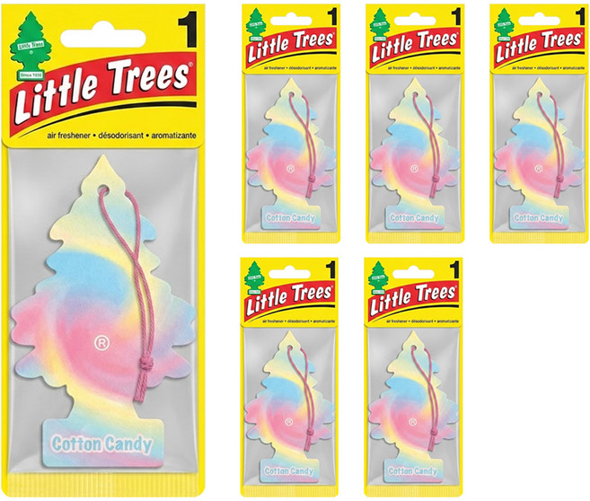 Little Trees 小樹香片 香氛卡, 棉花糖, 7g, 6片
