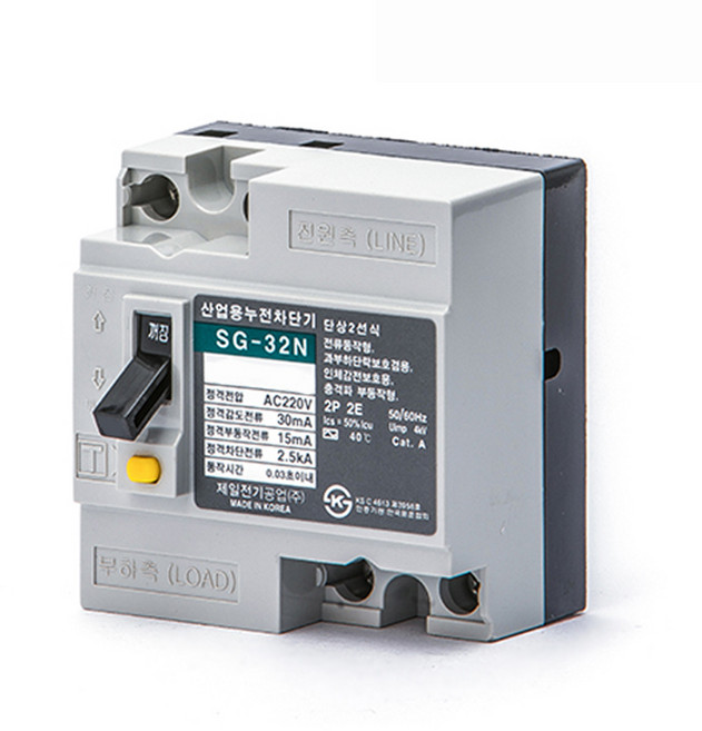 제일전기 산업용 누전차단기 대 SG-32N 2P 30A, 1개