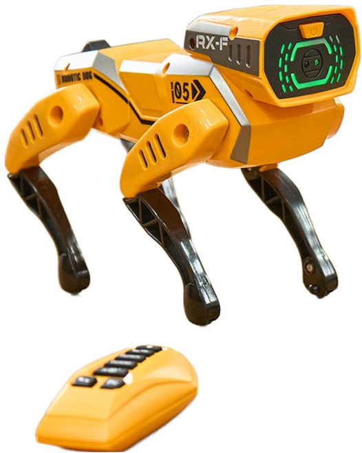 맘러브스유 경비로봇 강아지 RC, 옐로우, 1개