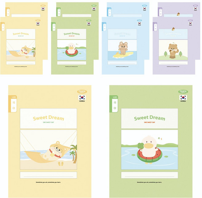 펜피아 800 10칸국어 초등노트, 랜덤발송, 10개