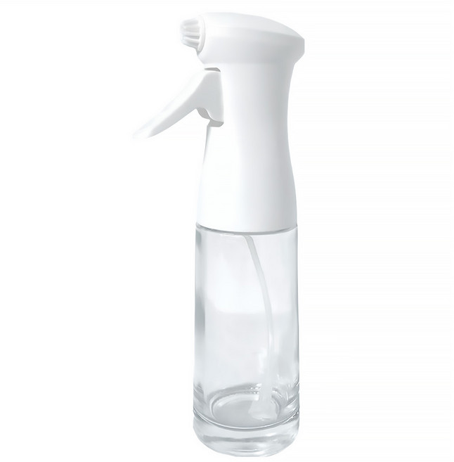 新升級氣壓式玻璃噴油瓶 霧面白, 1瓶, 200ml