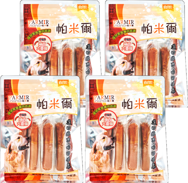 PARMIR 帕米爾 雞肉大香腸 寵物零食專用 犬貓用, 雞肉, 4袋, 50g