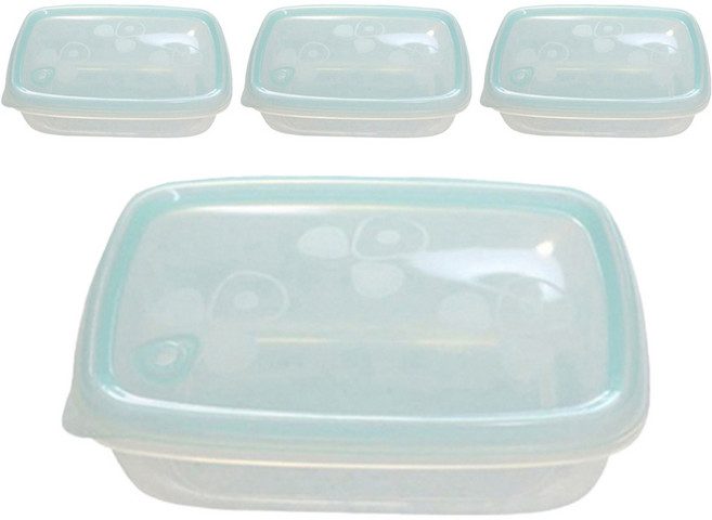 실리팟 실리콘 냉동밥 보관용기 민트, 4개, 단품