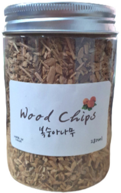 복숭아 훈연칩, 1개, 60g
