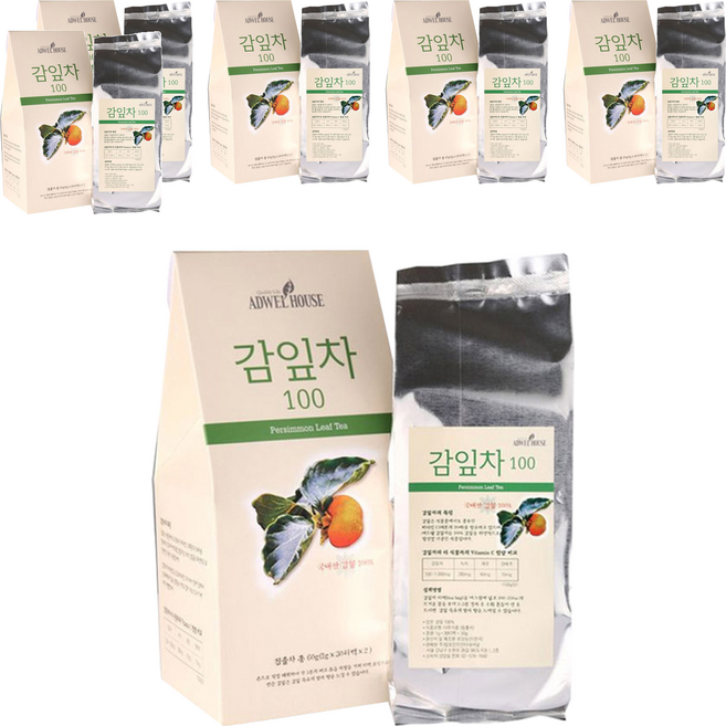 애드웰하우스 감잎차 100, 1g, 60개입, 6개
