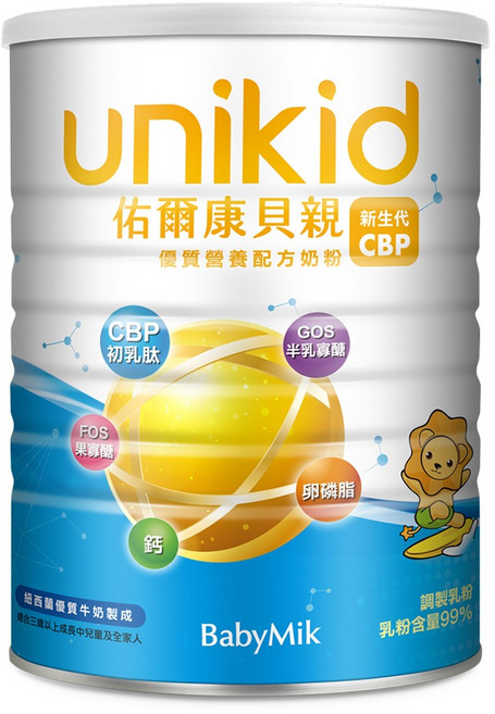 BabyMik 佑爾康貝親 新生代CBP優質營養配方, 1.6kg, 1罐