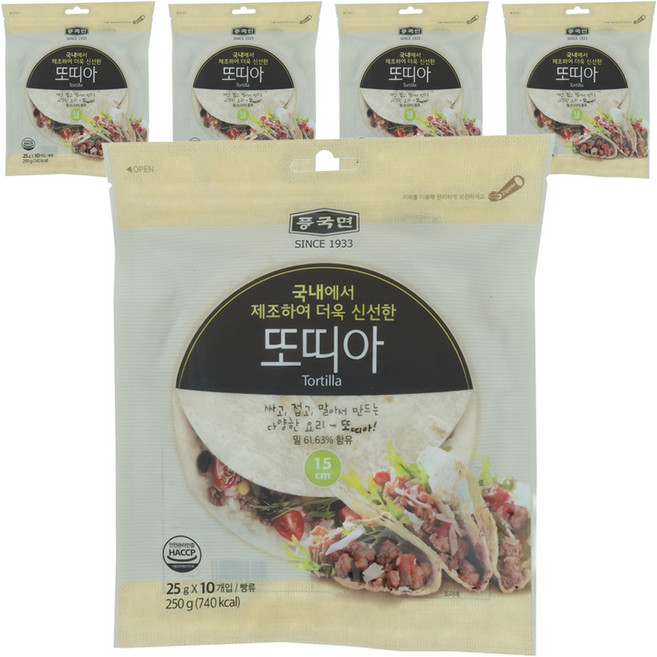 Poongkukmyeon 墨西哥薄餅 15cm, 25g, 50個