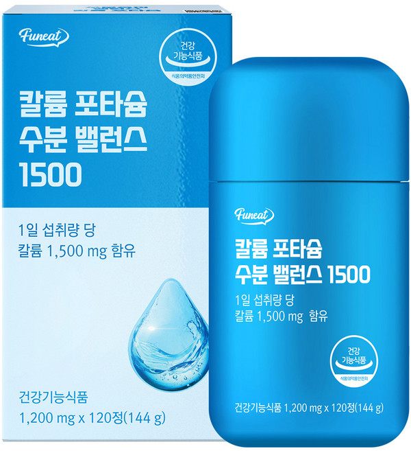 퍼니트 칼륨 포타슘 수분 밸런스 1500, 120정, 1개