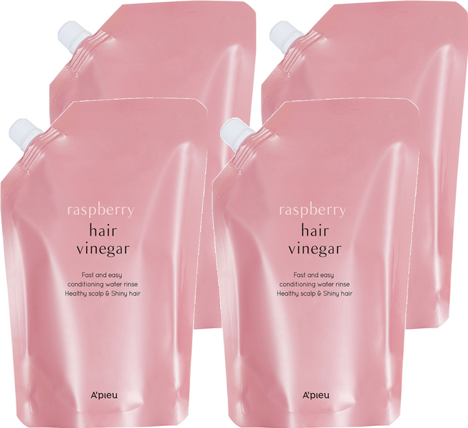 A'pieu 覆盆莓果醋香護髮保養液補充包, 400ml, 4包