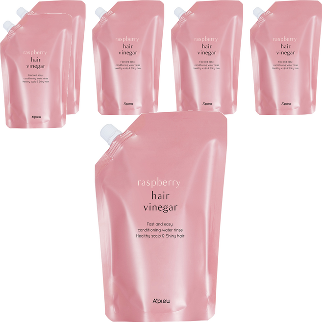 A'pieu 覆盆莓果醋香護髮保養液補充包, 400ml, 6包