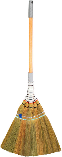 크린메이트 탄탄 롱갈대빗자루, 혼합색상, 1개
