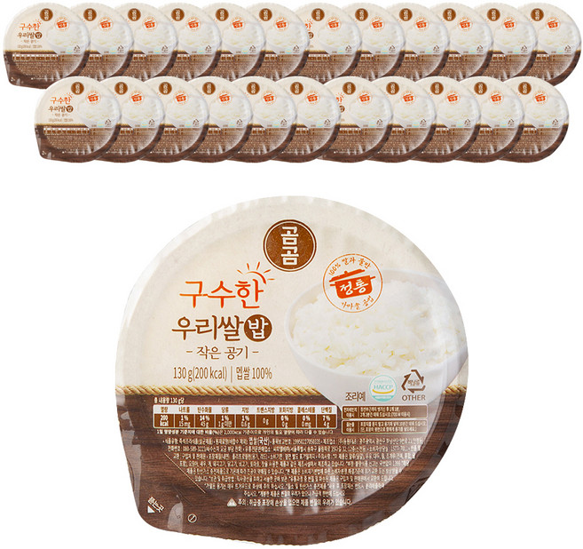 Gomgom Rice 香濃國產米飯 小碗, 130g, 24個