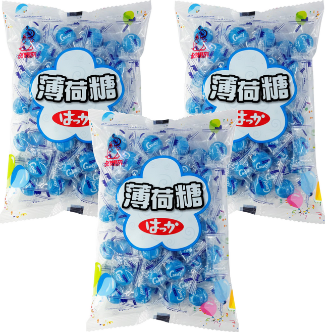 品味食族 薄荷糖, 220g, 3袋