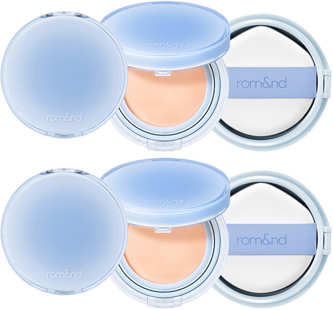 [비건뷰티] 롬앤 베어 워터 쿠션 파운데이션 20g + 리필 20g, 02 퓨어21, 1개