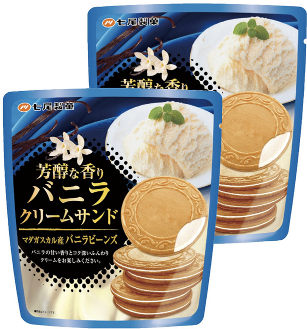 七尾製菓 香草法蘭酥, 66g, 2袋