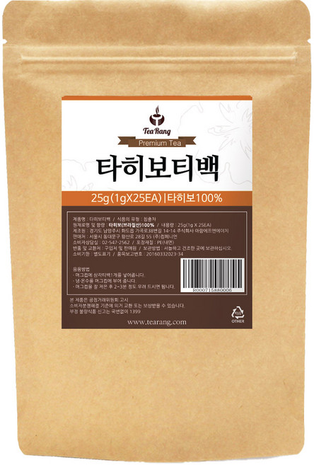 티랑 타히보 티백, 1g, 25개입, 1개