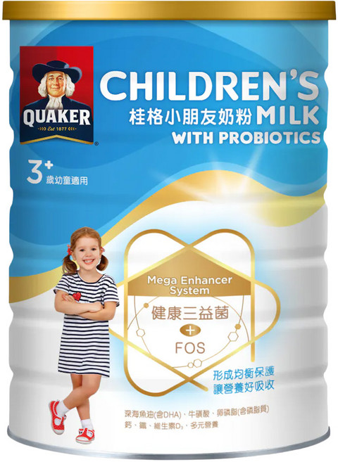 QUAKER 桂格 小朋友奶粉 三益菌配方 3歲以上, 1.5kg, 1罐