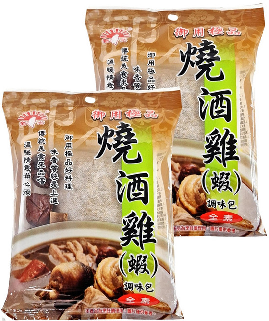 新光洋菜 燒酒雞/蝦 調味包, 60g, 2包