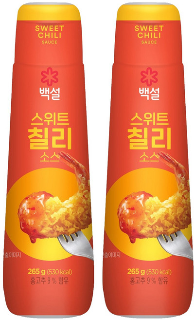 백설 스위트 칠리 소스, 265g, 2개