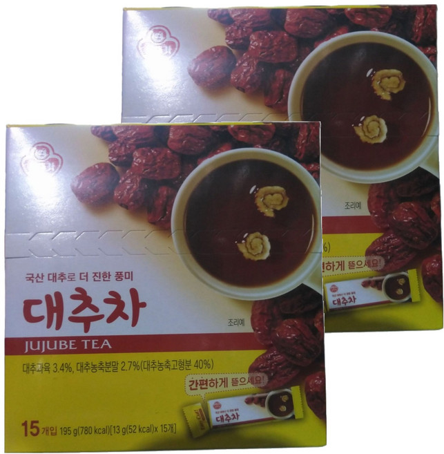 오뚜기 대추차, 2개, 15개입, 13g