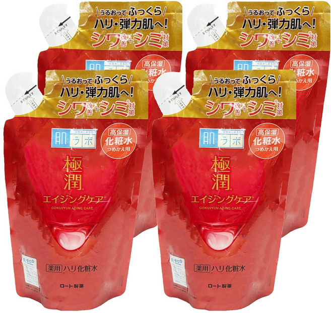 HADALABO 肌研 極潤抗皺緊緻化妝水補充包, 170ml, 4包