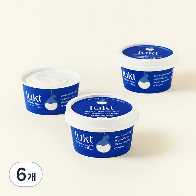 룩트 아이슬란딕 요거트 띠크, 100g, 6개