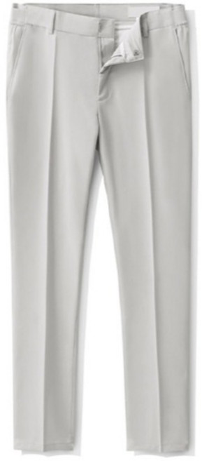 M.N.C 男士大尺碼基本款側邊鬆緊帶合身西裝褲 短版 MDLP160SJ