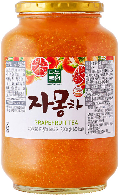 다농원 자몽차, 2kg, 1개