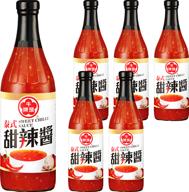 牛頭牌 泰式甜辣醬, 890g, 6瓶