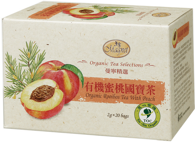 Magnet 曼寧 有機蜜桃國寶茶, 2g, 20包, 1盒