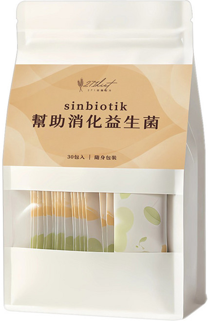 271diet sinbiotik 幫助消化益生菌(隨身包款式隨機), 1套, 30份