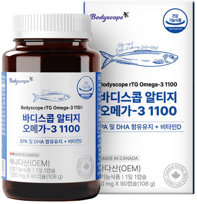 바디스콥 알티지 오메가 3 1100, 90정, 1개