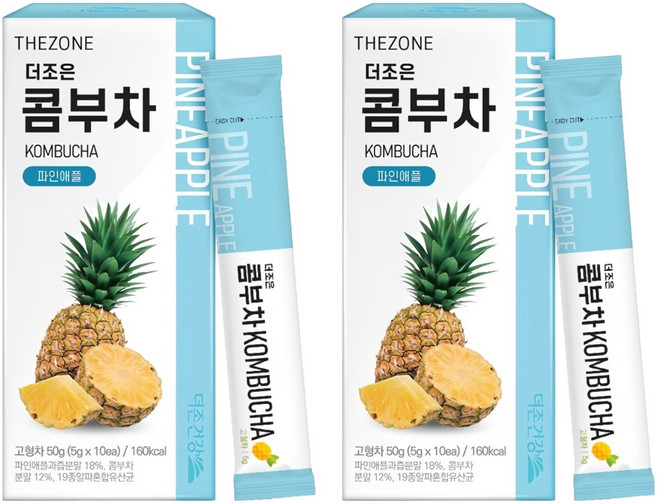 더존건강 더조은 콤부차 파인애플, 5g, 10개입, 2개
