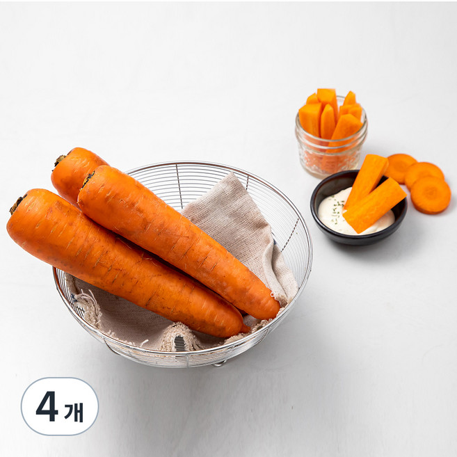 국내산 세척당근, 1kg, 4개