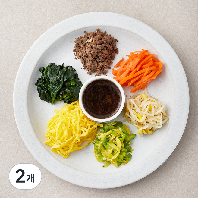 킨더가든 우리아이 한우비빔밥세트, 185g, 2개