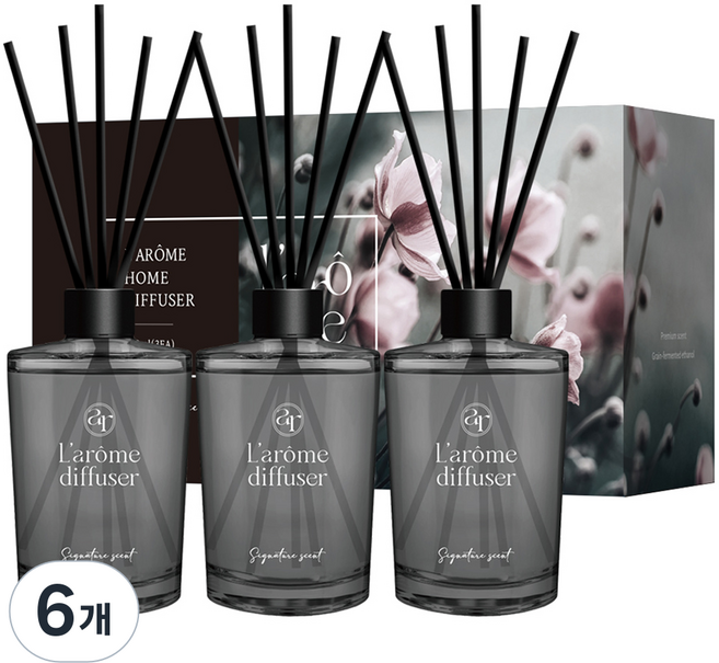 더허브샵 라홈 디퓨저, 호텔우드, 510ml, 6개