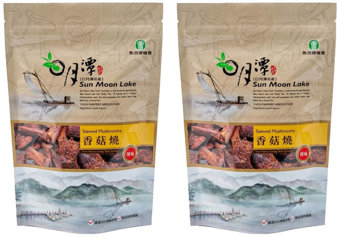 魚池鄉農會 香菇燒 辣味, 150g, 2包
