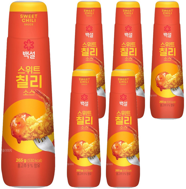 백설 스위트 칠리 소스, 265g, 6개