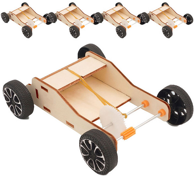 티처스 STEAM 고무줄 자동차 만들기 세트 C-28, 5세트