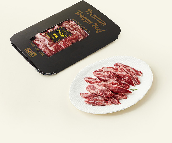 엘그로 호주산 프리미엄 와규 MBS6+ 갈비살 (냉장), 200g, 1개