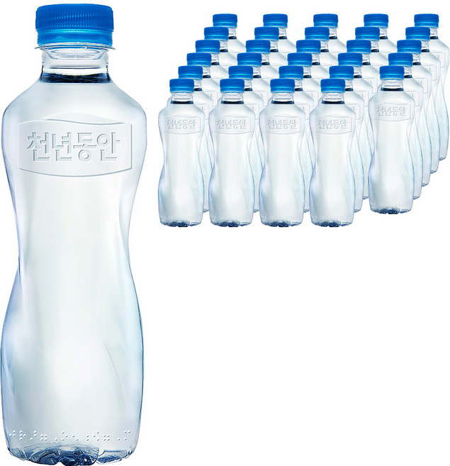 천년동안 무라벨, 350ml, 60개