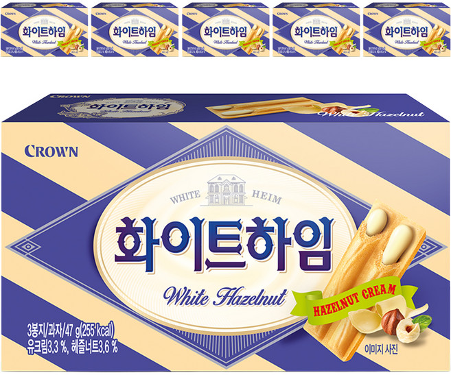 쵸코하임 크라운 화이트, 47g, 6개