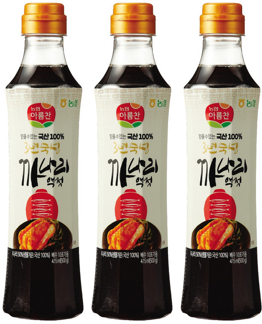 농협 아름찬 까나리액젓, 500g, 3개