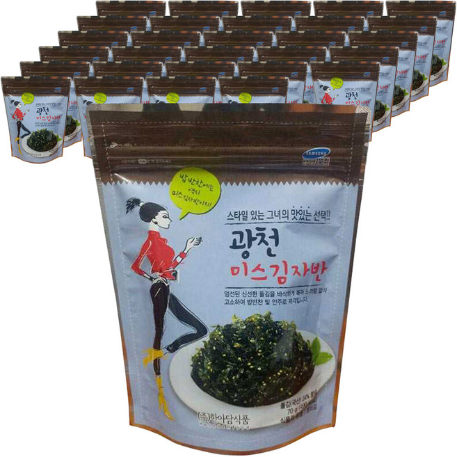광천 미스김자반, 70g, 30개