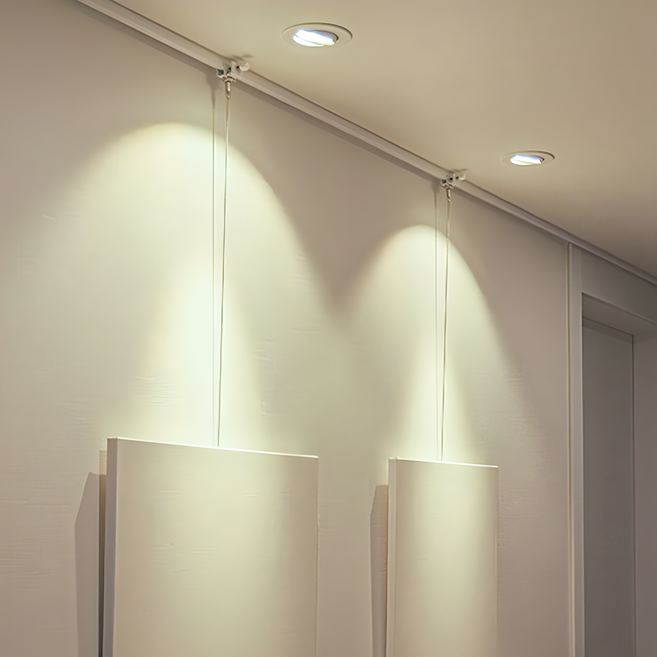 생활백서 못없이 설치하는 무타공 액자 와이어, 4개, 화이트