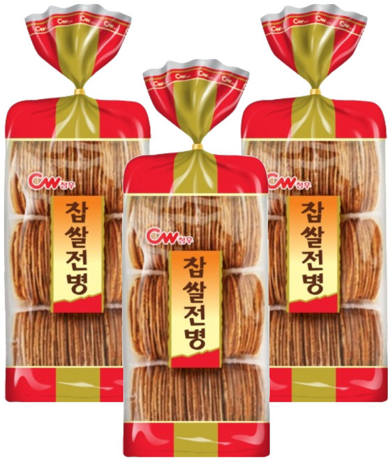 청우식품 찹쌀전병, 320g, 3개