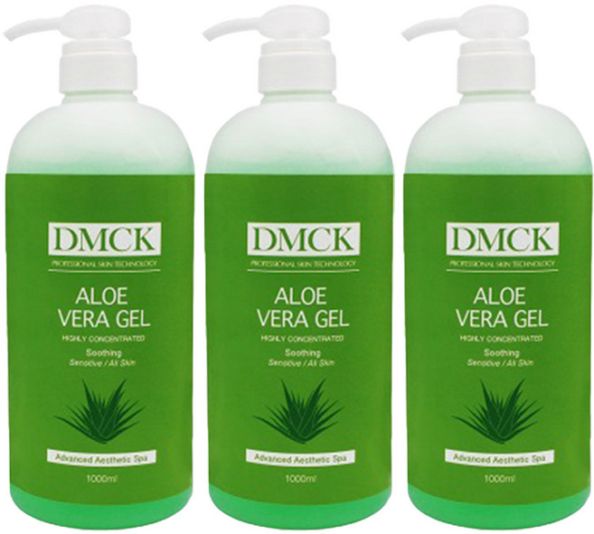 DMCK 알로에 베라 겔, 1L, 3개