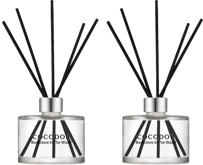 COCODOR 珂珂朵爾 Reed Diffuser 經典擴香瓶 擴香瓶 + 擴香棒5支, 森林書店, 200ml, 2組
