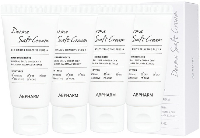 에이비팜 더마 솔트크림 트리액티브 플러스, 25ml, 4개